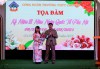 Ông Nguyễn Viết Thiên - Trưởng Ban đại diện Hội PHHS và bà Trần Thị Thu Huệ - Chủ tịch Công đoàn trường