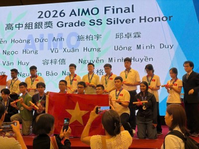 Học sinh THPT Chuyên Cao Bằng giành Huy chương Bạc Chung kết quốc tế AIMO 2026